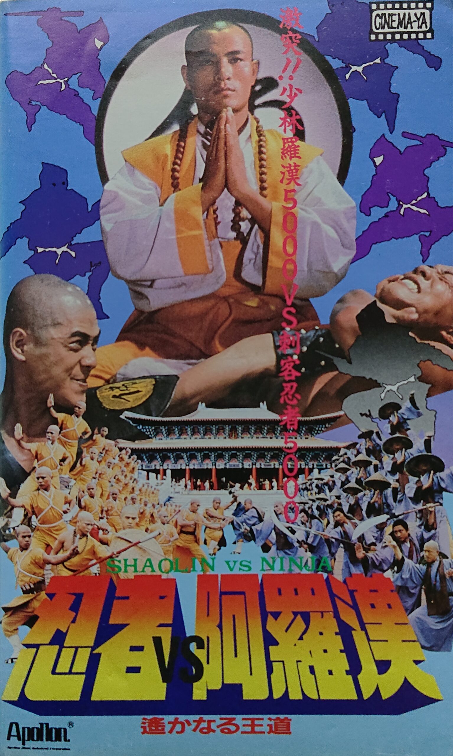 レア作品！カンフー映画】忍者VS阿羅漢 遥かなる王道(少林與忍者